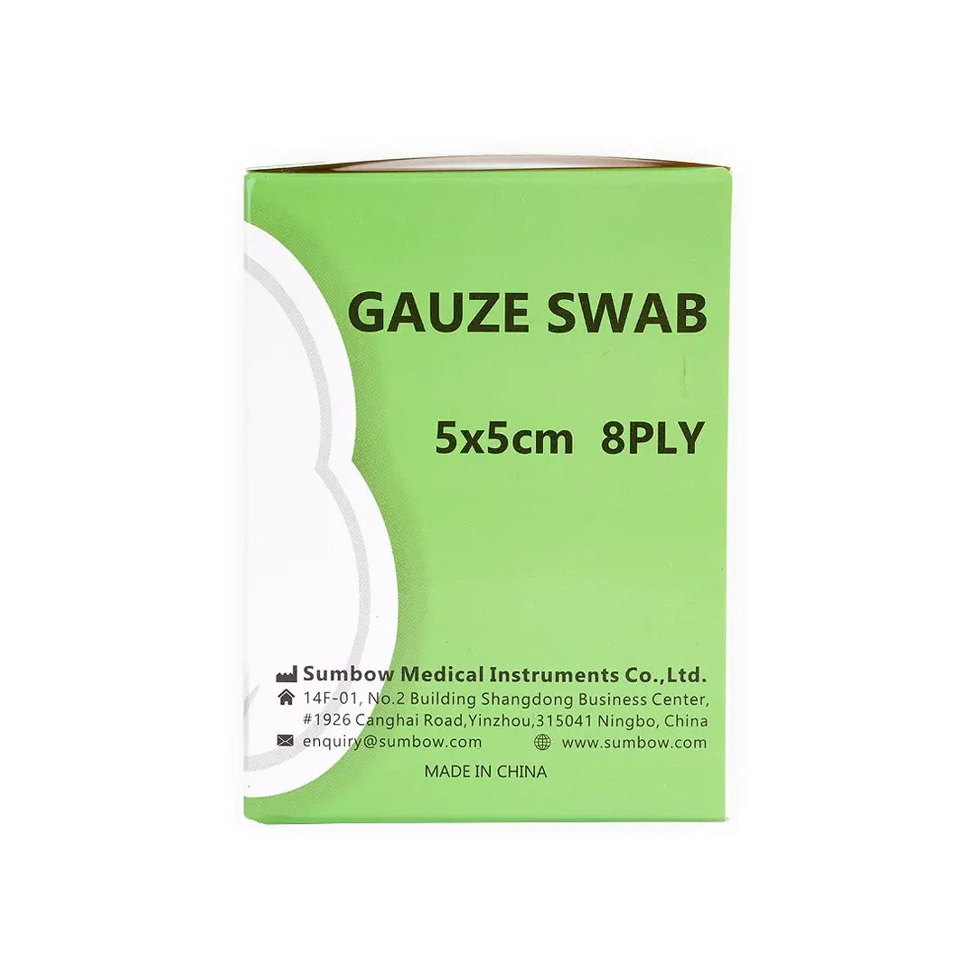 Sumbow Gauze Swab Sterile 5x5cm 8ply 50pcs