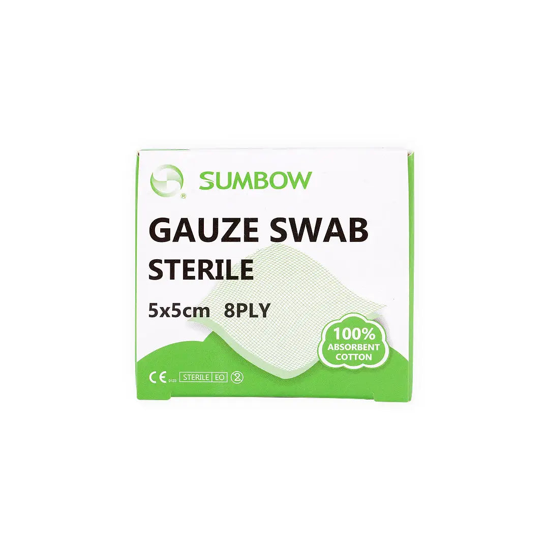 Sumbow Gauze Swab Sterile 5x5cm 8ply 50pcs