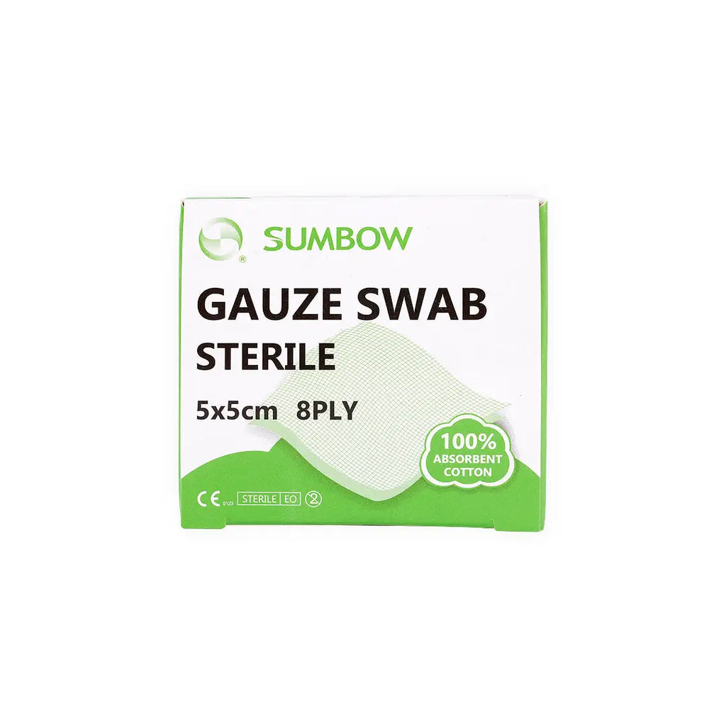 Sumbow Gauze Swab Sterile 5x5cm 8ply 50pcs