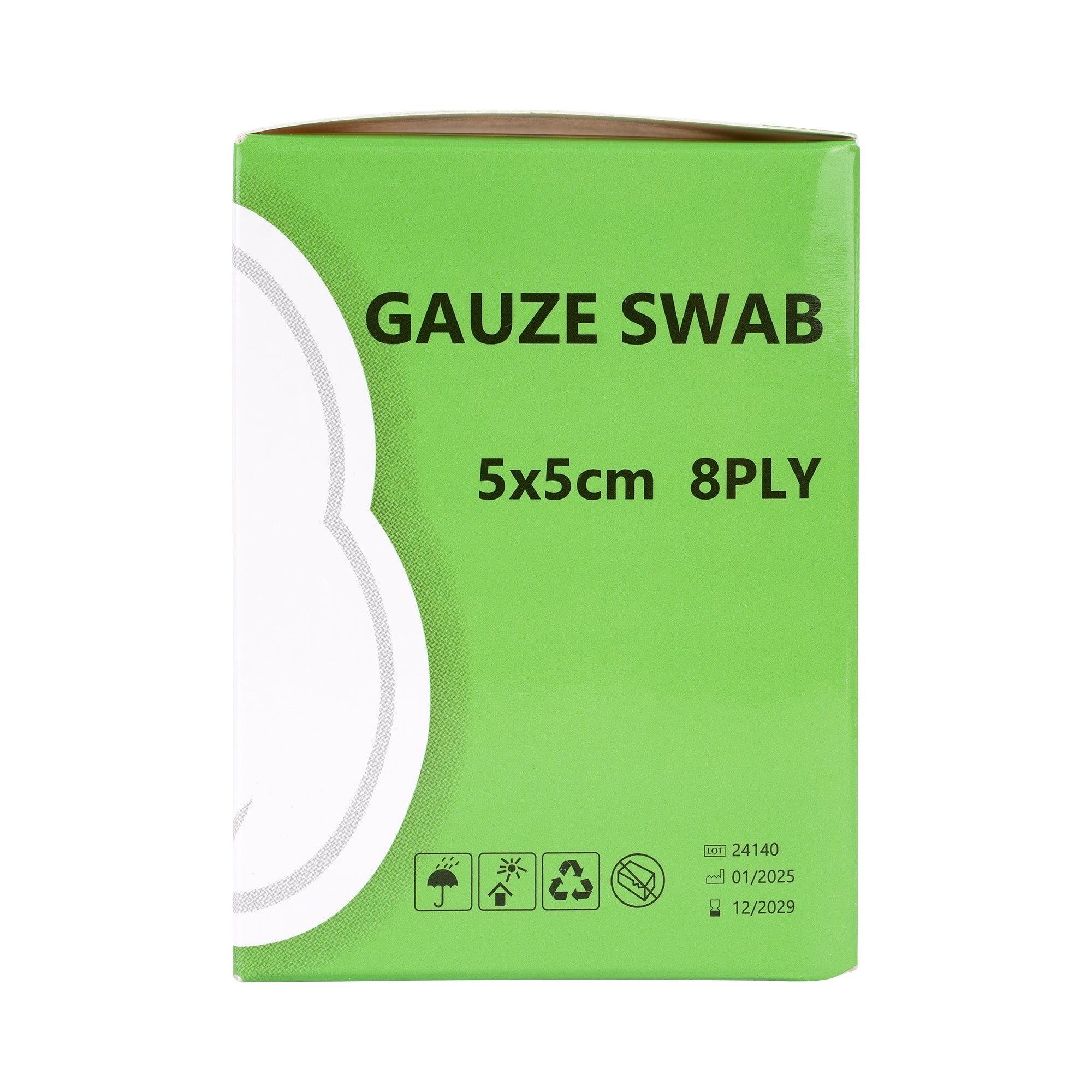 55390-Sumbow Gauze Swab Sterile 5x5cm 8ply 50pcs +4