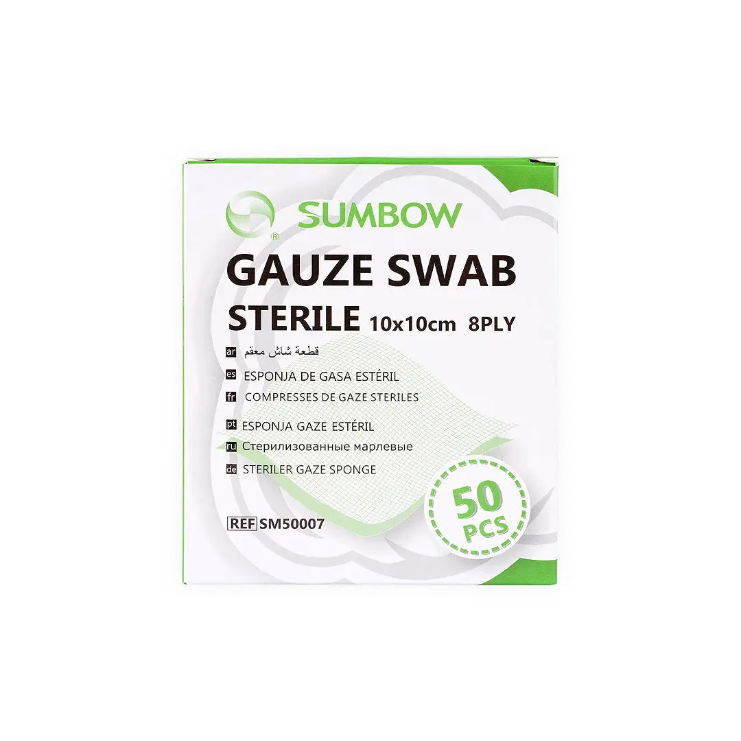 Sumbow Gauze Swab Sterile 10x10cm 8ply 50pcs