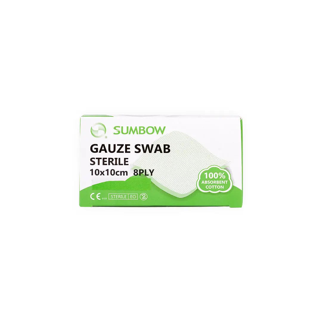 Sumbow Gauze Swab Sterile 10x10cm 8ply 50pcs