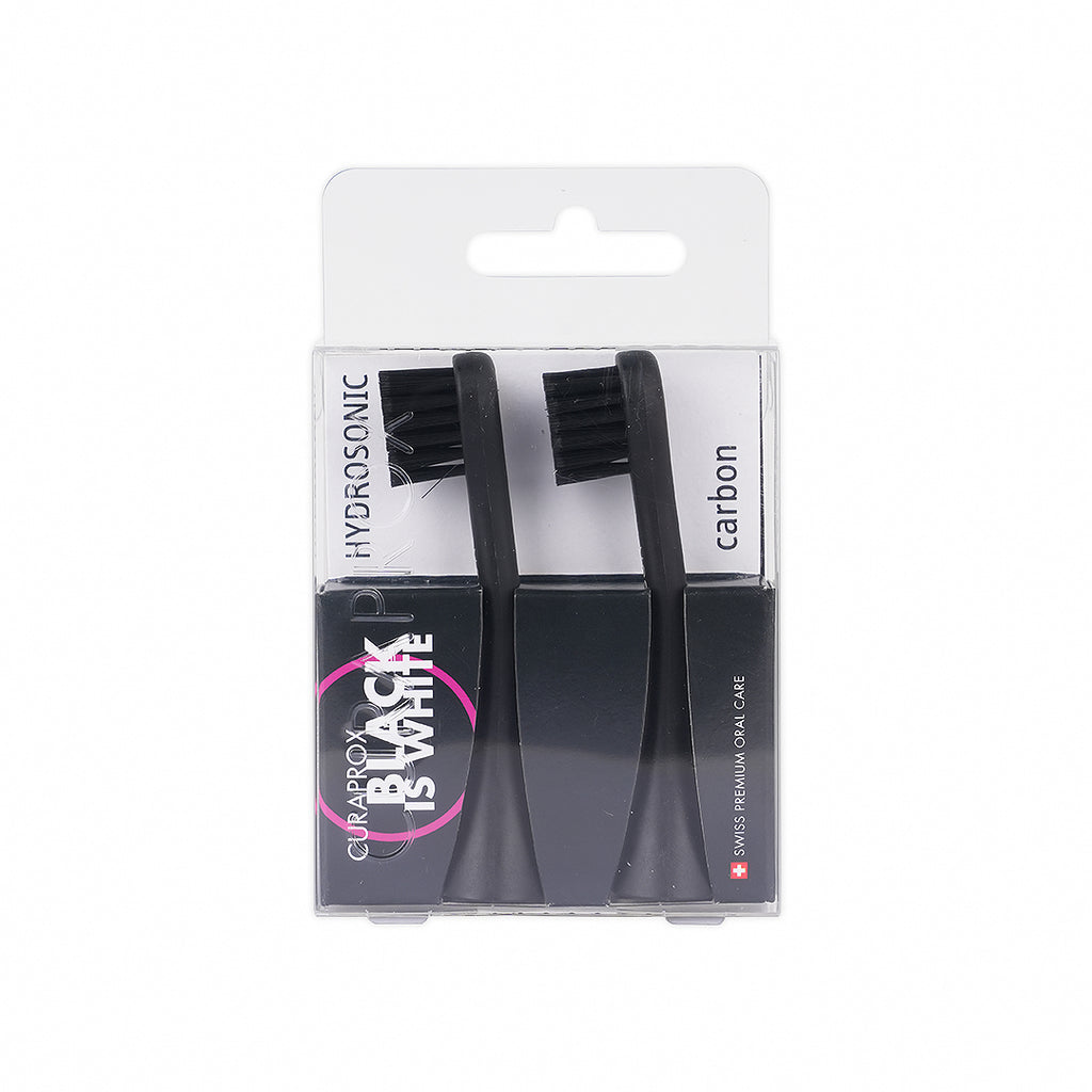 Curaprox Black Is White Hydrosonic Brush Head 2pcs