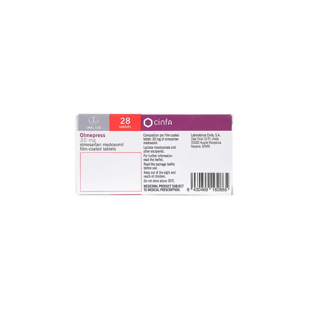 Olmepress 20mg 28 Tablets
