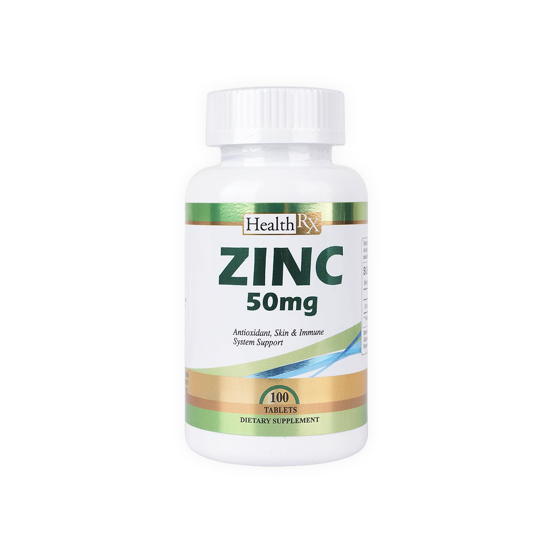 Health Rx Zinc 50mg 100 Tablets