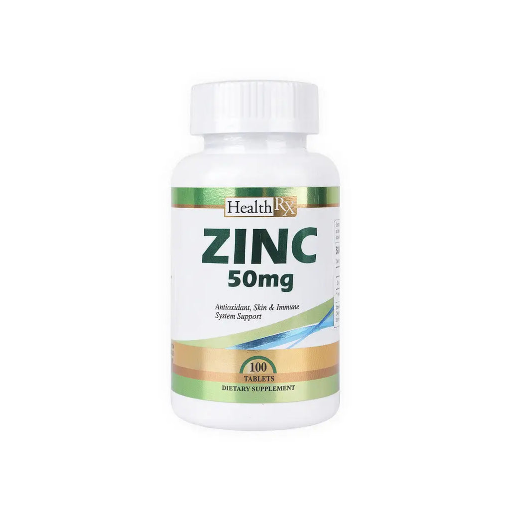 Health Rx Zinc 50mg 100 Tablets