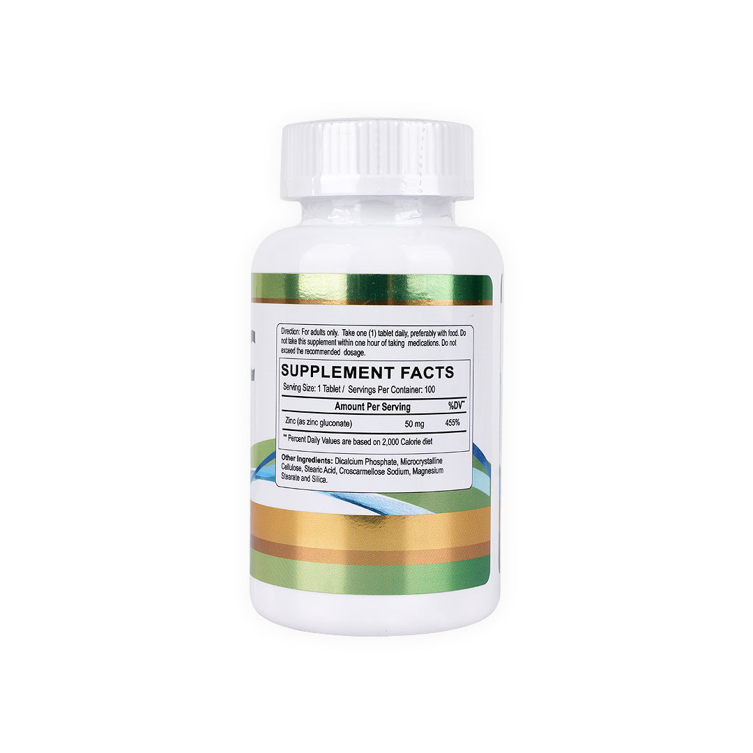Health Rx Zinc 50mg 100 Tablets