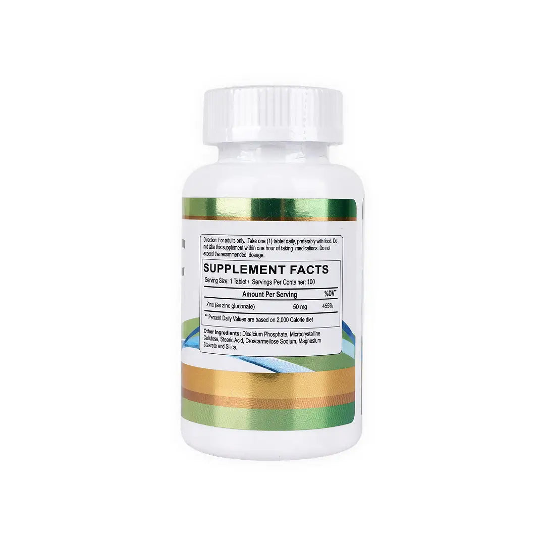 Health Rx Zinc 50mg 100 Tablets