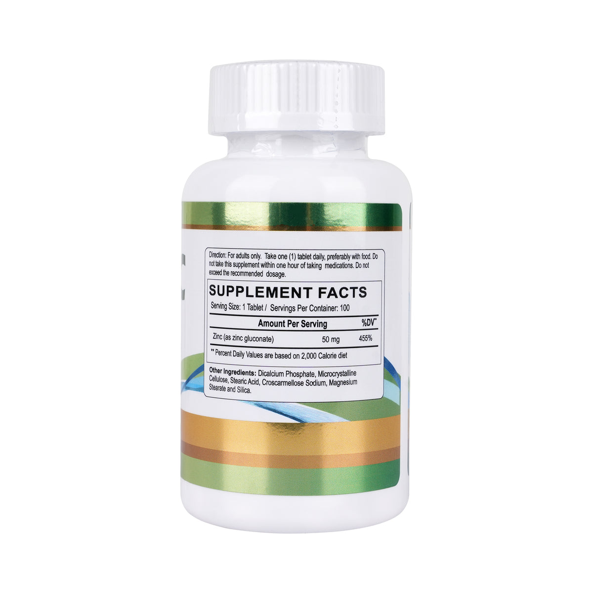 55414-Health Rx Zinc 50mg 100 Tablets +1