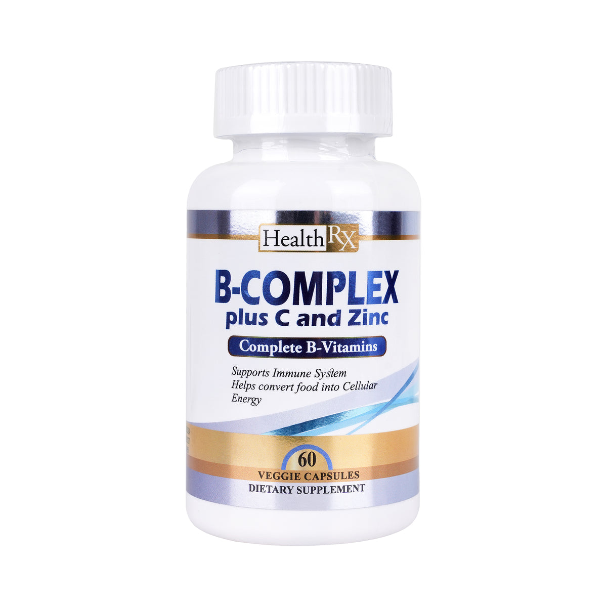 55416-Health Rx B-Complex Plus C And Zinc 60 Veg capsules
