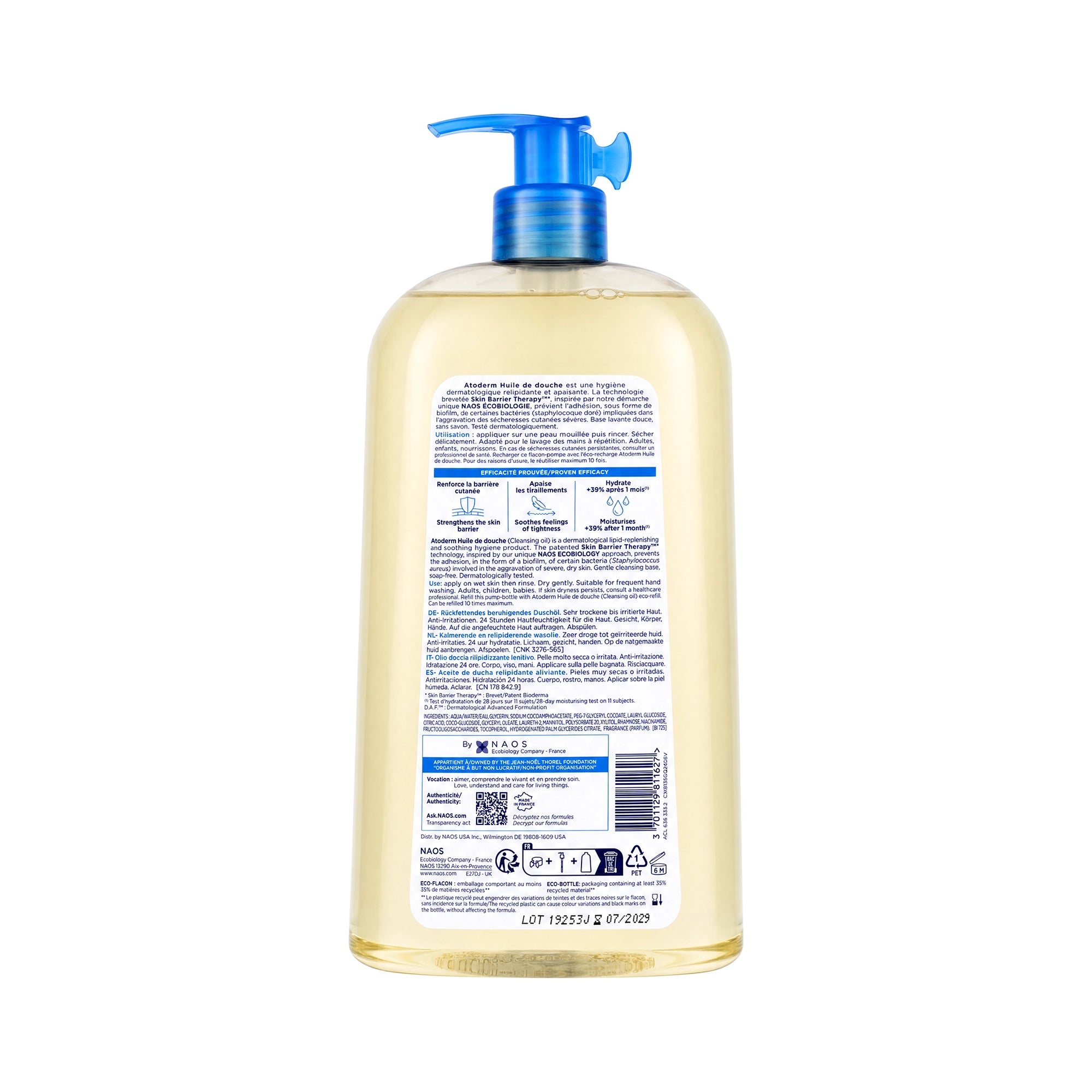 55424-Bioderma Atoderm Huile De Douche 1L +2