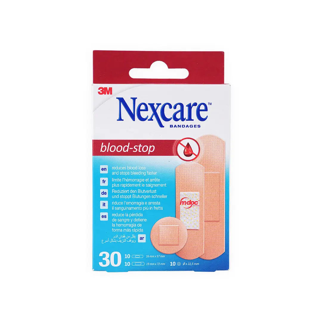 Nexcare Blood Stop Assorted Bandages 30pcs-N1730