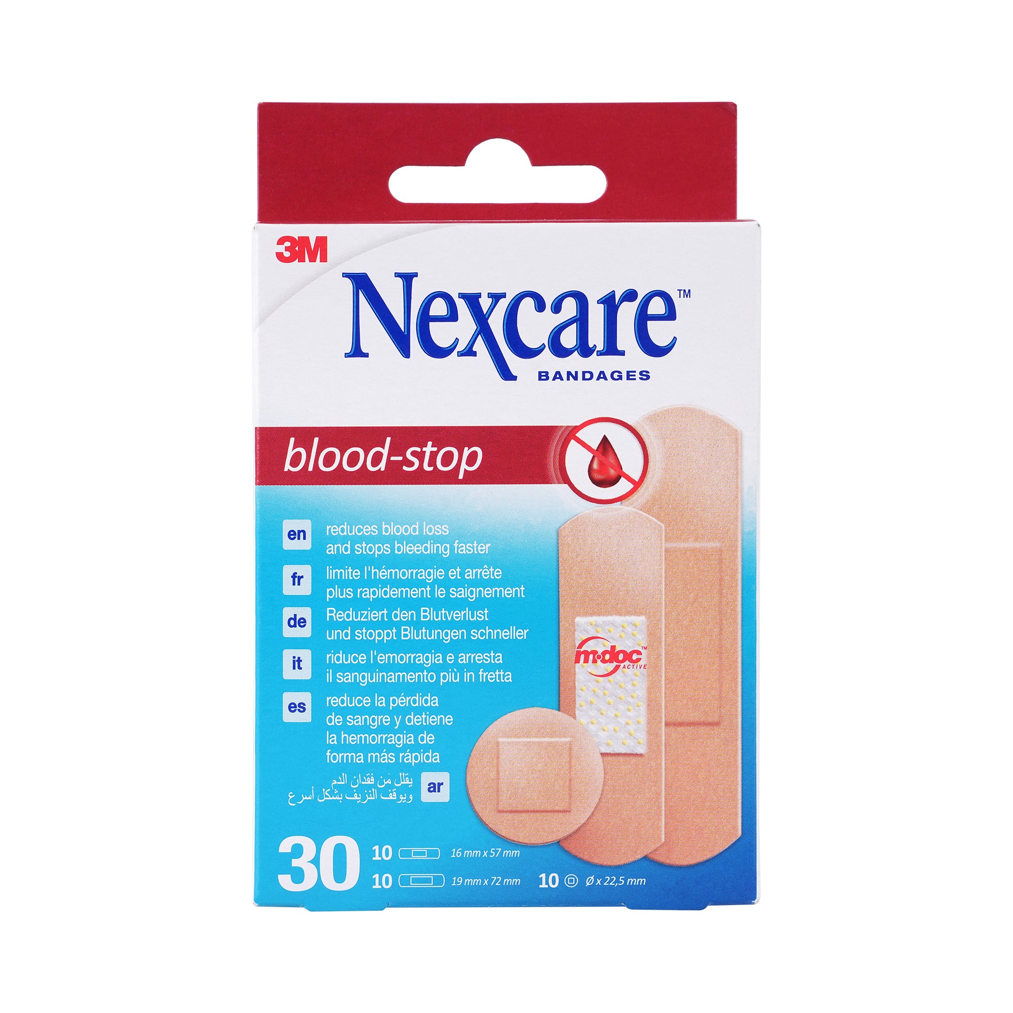 55439-Nexcare Blood Stop Assorted Bandages 30pcs-N1730