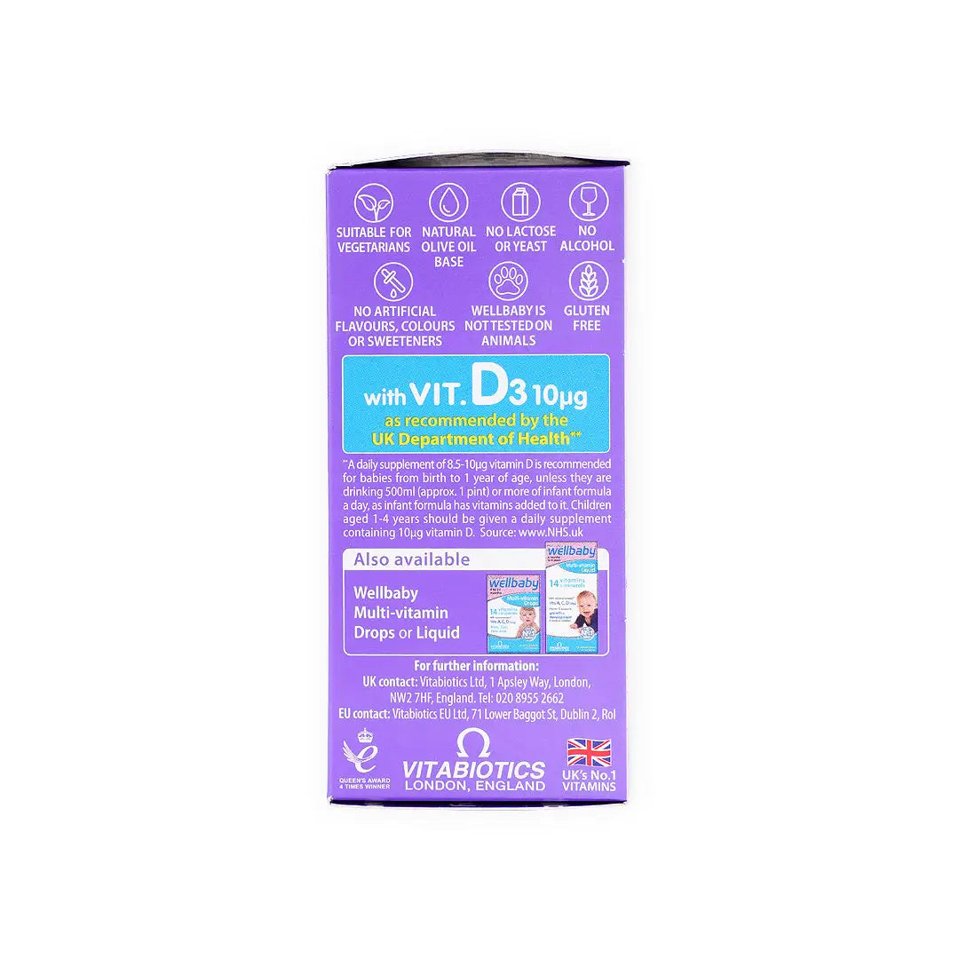 Vitabiotics Wellbaby Vitamin D Drops 30ml