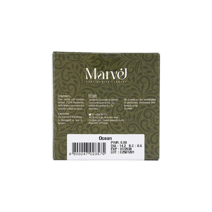 55461-Marvel Contact Lenses Ocean +5