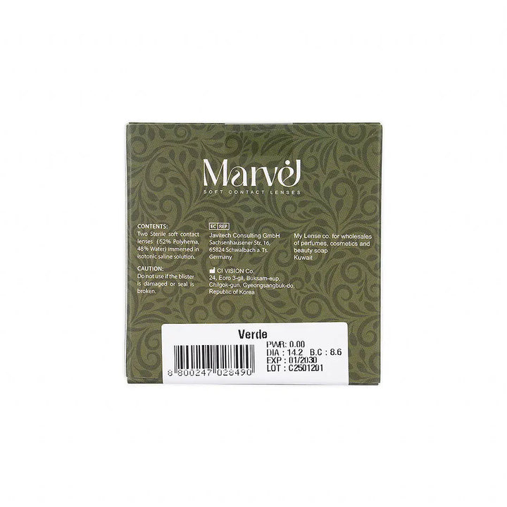 55462-Marvel Contact Lenses Verde +5