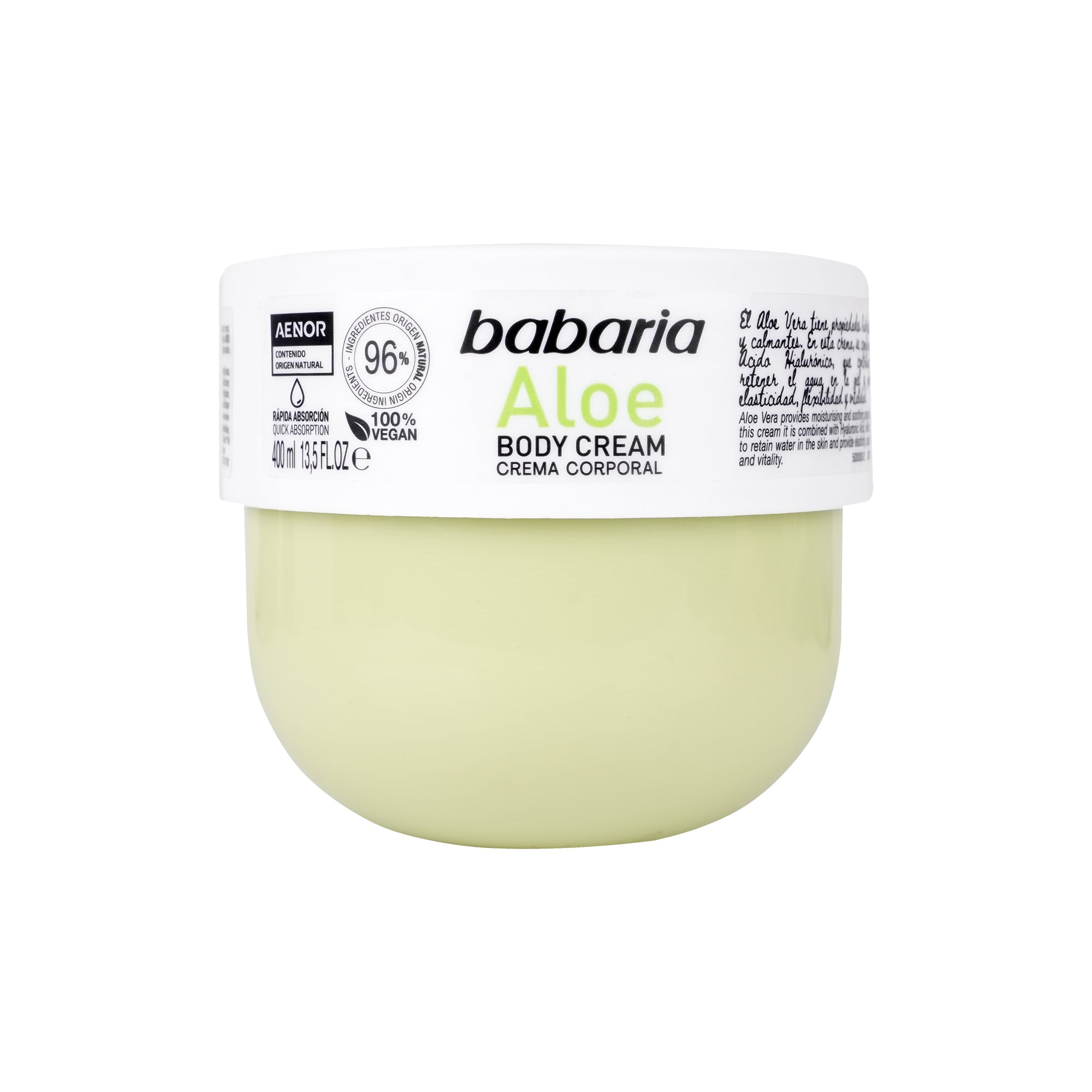 55472-Babaria Body Cream Corporal 400ml-Aloe