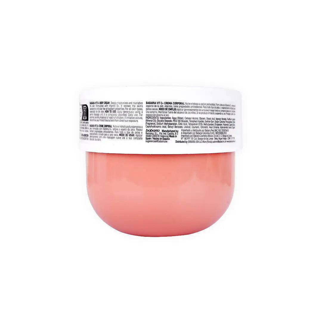 Babaria Vit E+ Body Cream Corporal 400ml