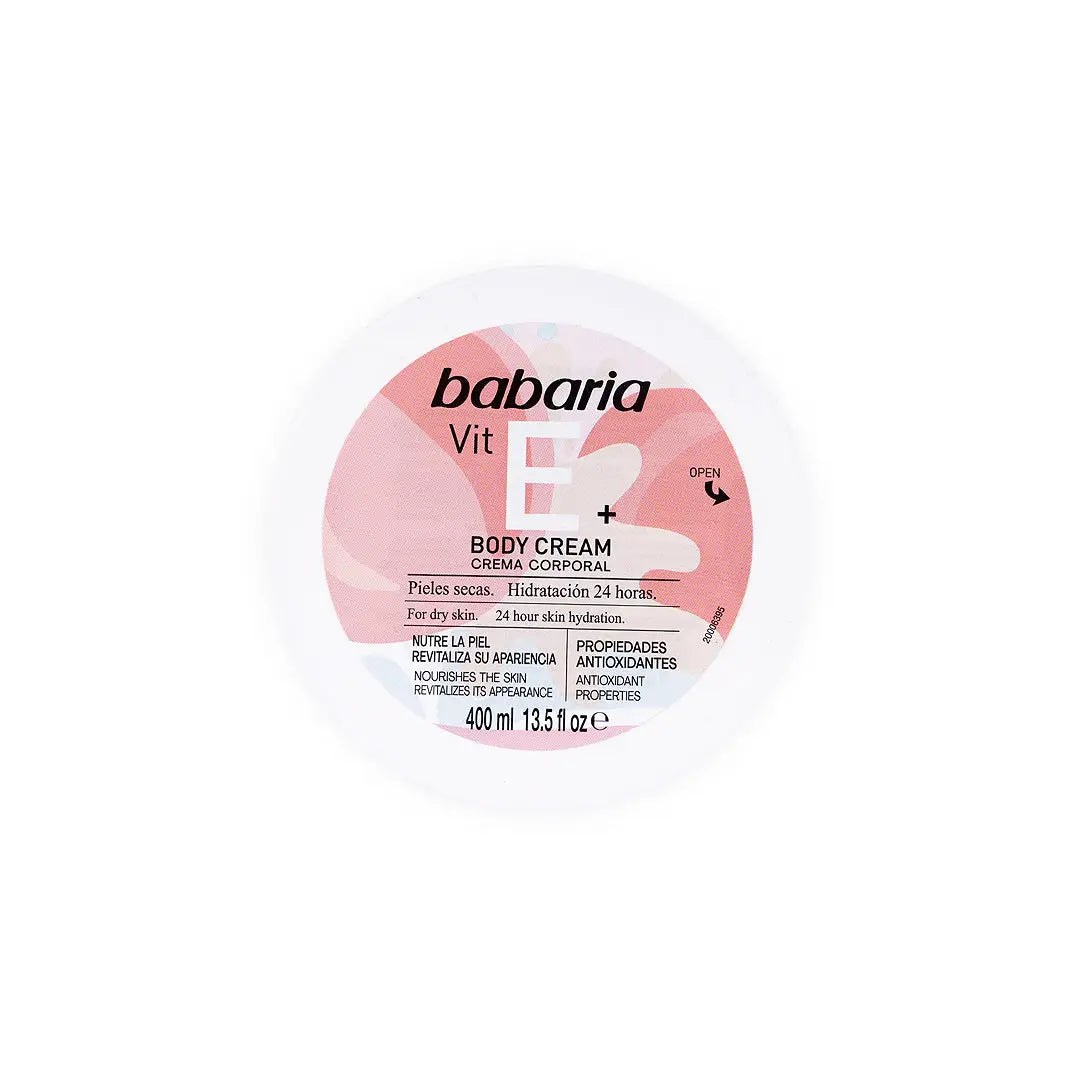 Babaria Vit E+ Body Cream Corporal 400ml