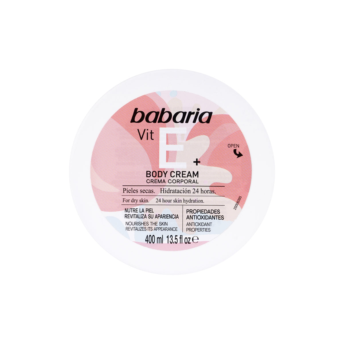 55475-Babaria Vit E+ Body Cream Corporal 400ml