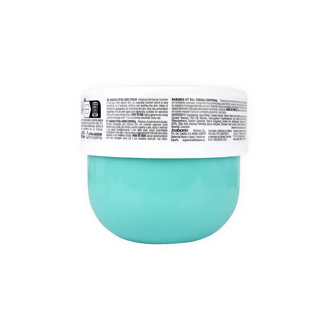 Babaria Vit B3+ Body Cream Corporal 400ml