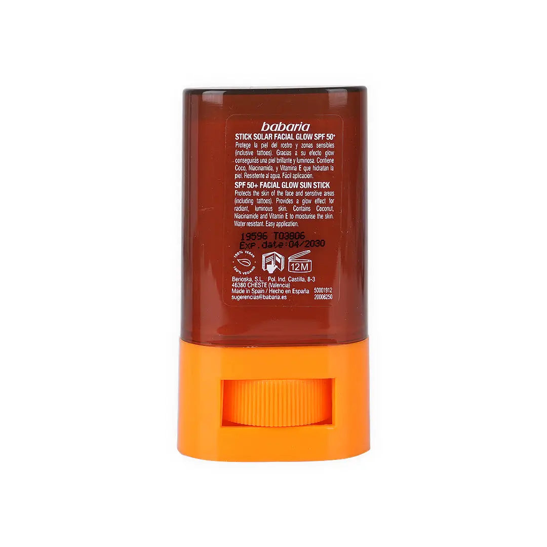 Babaria Glow Effect Sunscreen Spf50+ Face Stick 20ml