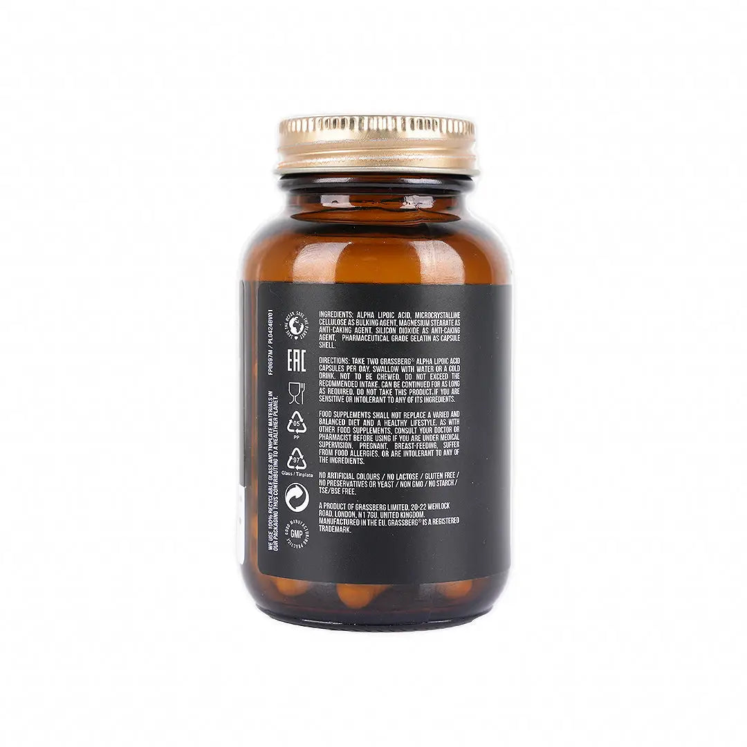 55493-Grassberg Alpha Lipoic Acid 600mg 60 Caps +2