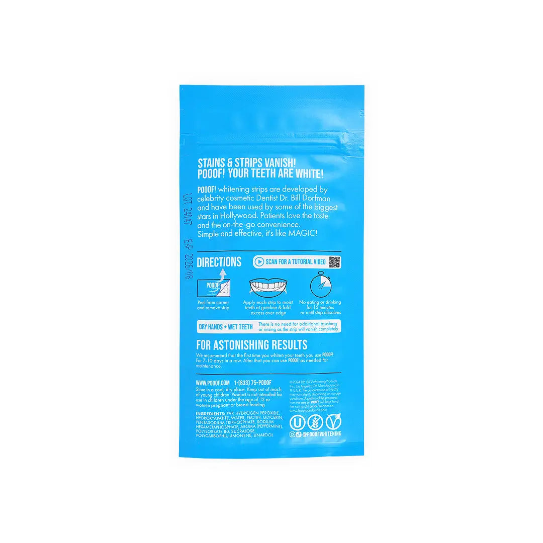 Pooof Dissolving Whitening Strips 20pcs
