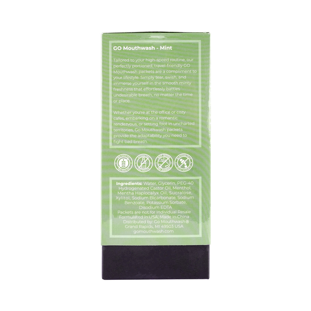 55498-Go Smooth Mint Mouthwash Sachet 20x11ml +3