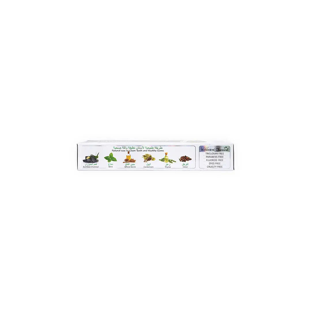 55500-Herbodent Charcoal Toothpaste 100g +2
