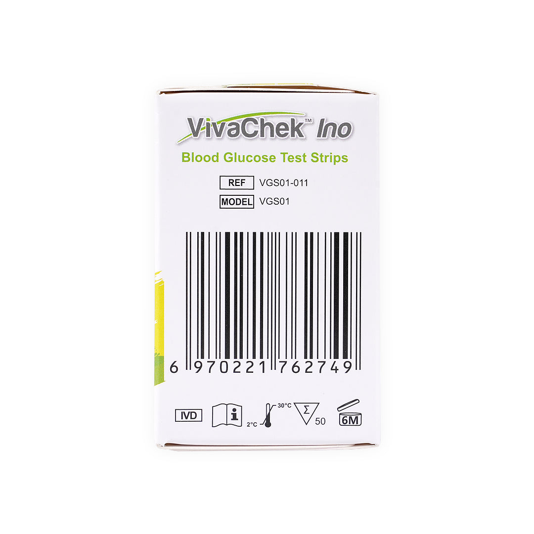 Vivachek Ino Blood Glucose 50 Test Strips