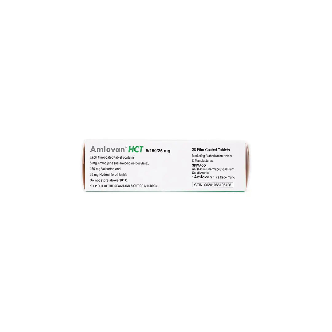 Amlovan HCT 5mg/160mg/25mg 28 Tablets