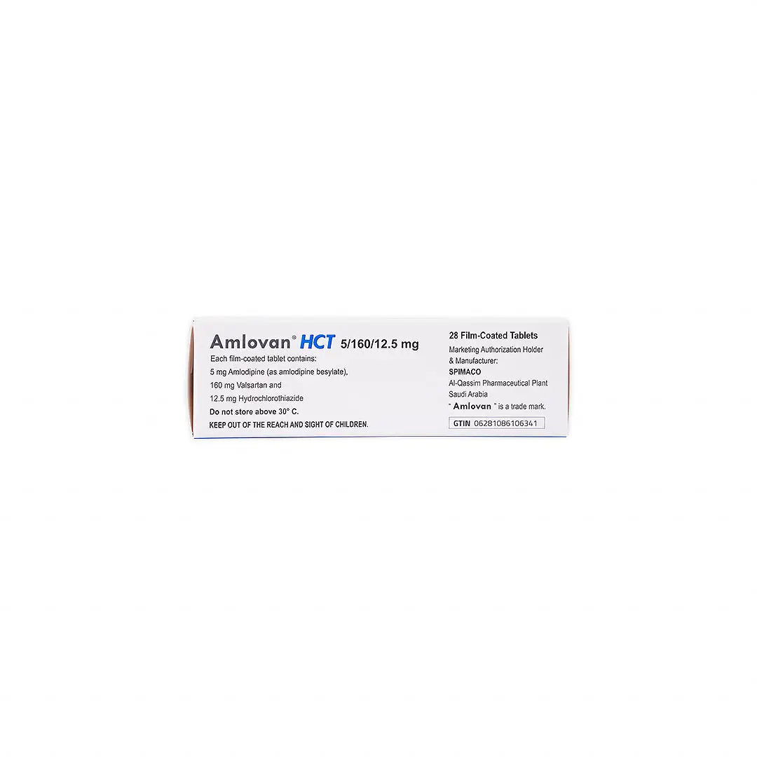 Amlovan HCT 5mg/160mg/12.5mg 28 Tablets