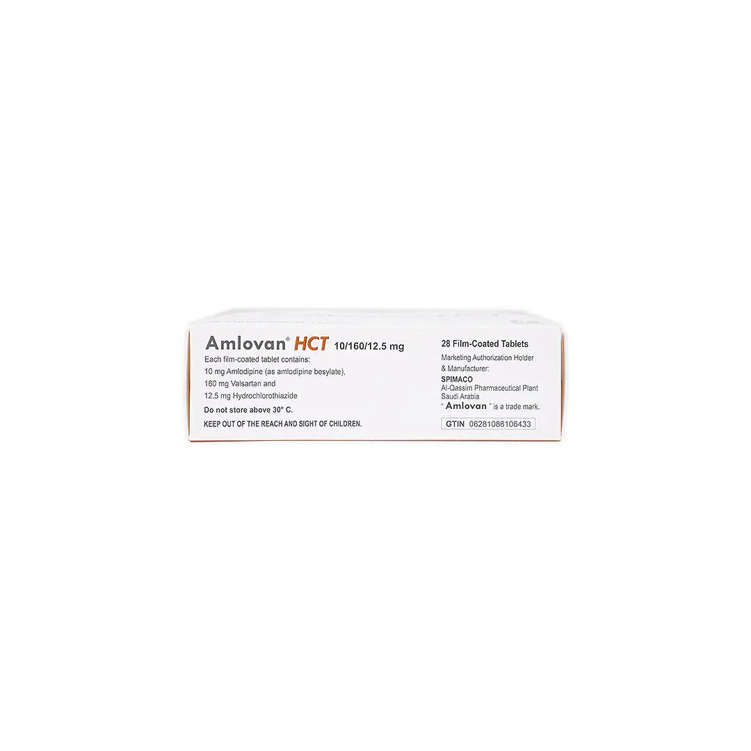 Amlovan HCT 10mg/160mg/12.5mg 28 Tablets