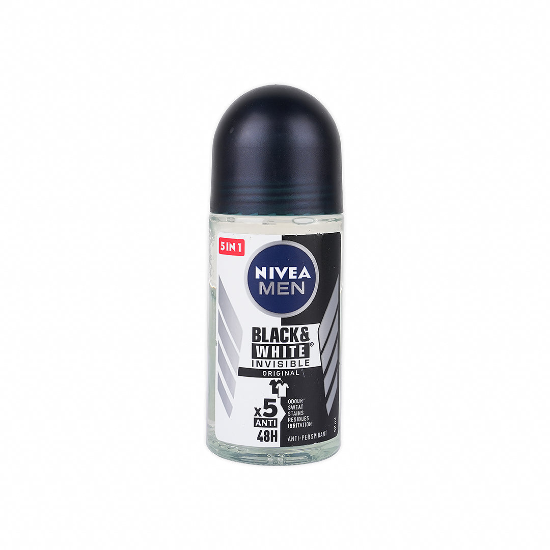 Nivea Men Invisible B&W Deo Roll On 48h 50ml-Original
