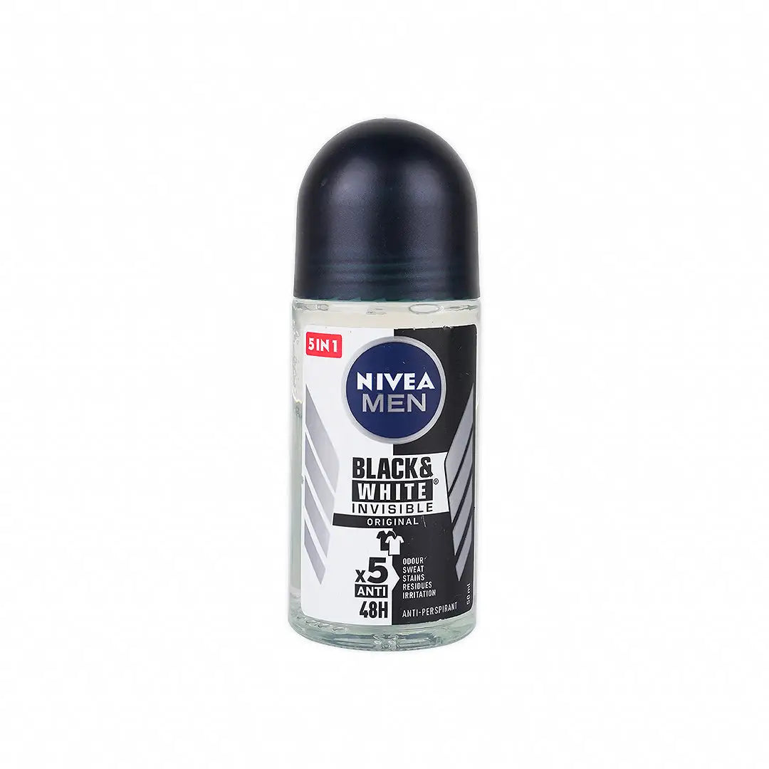 55516-Nivea Men Invisible B&W Deo Roll On 48h 50ml-Original