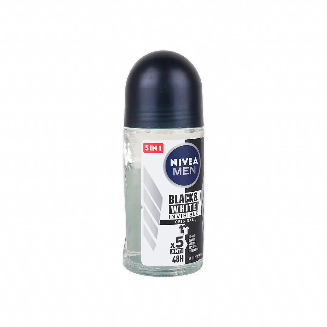 55516-Nivea Men Invisible B&amp;W Deo Roll On 48h 50ml-Original +2