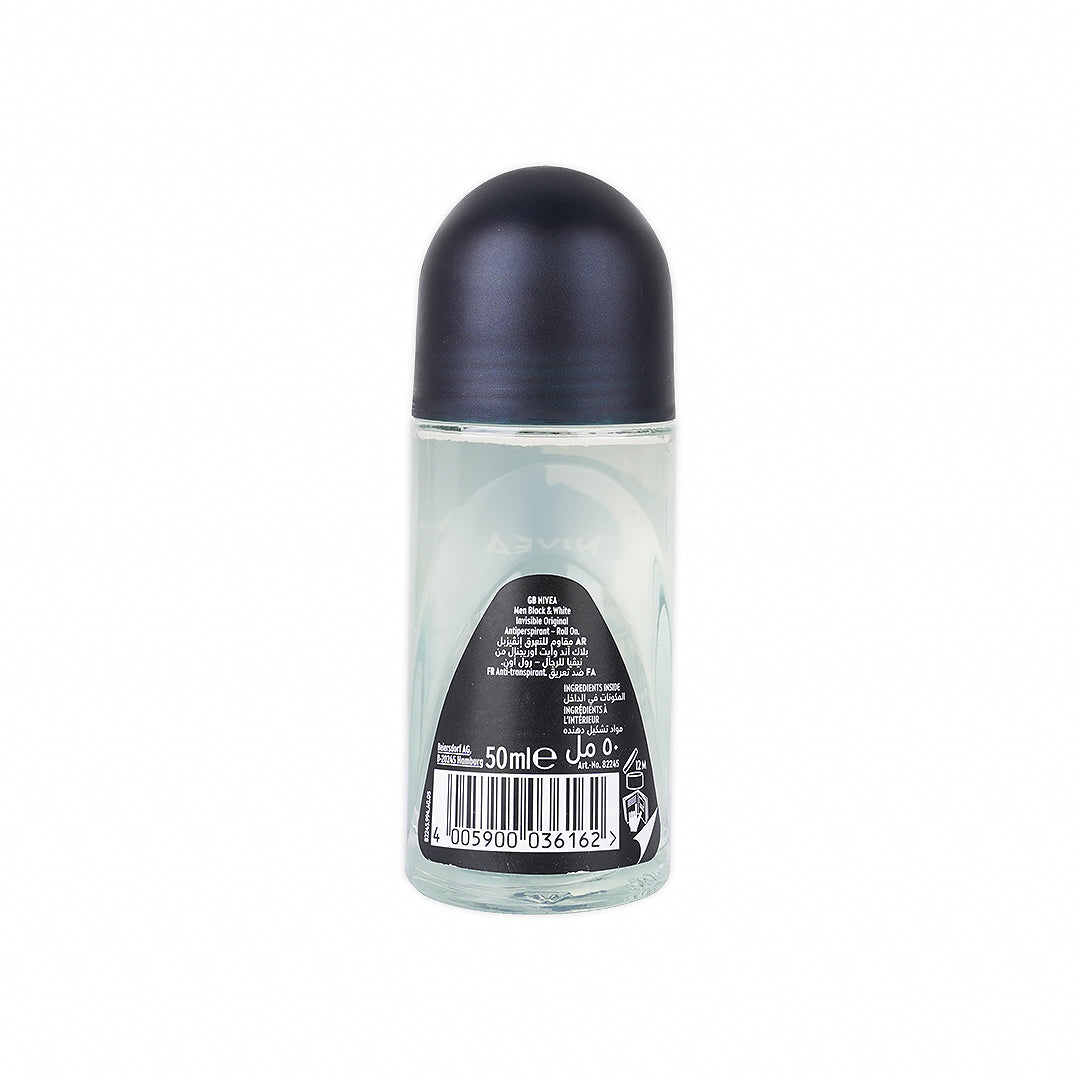 Nivea Men Invisible B&W Deo Roll On 72h 50ml-Original
