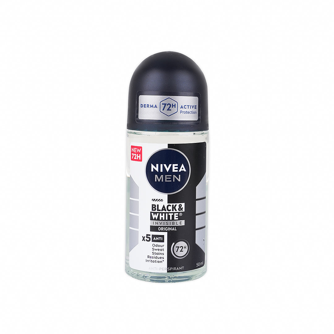 Nivea Men Invisible B&W Deo Roll On 72h 50ml-Original
