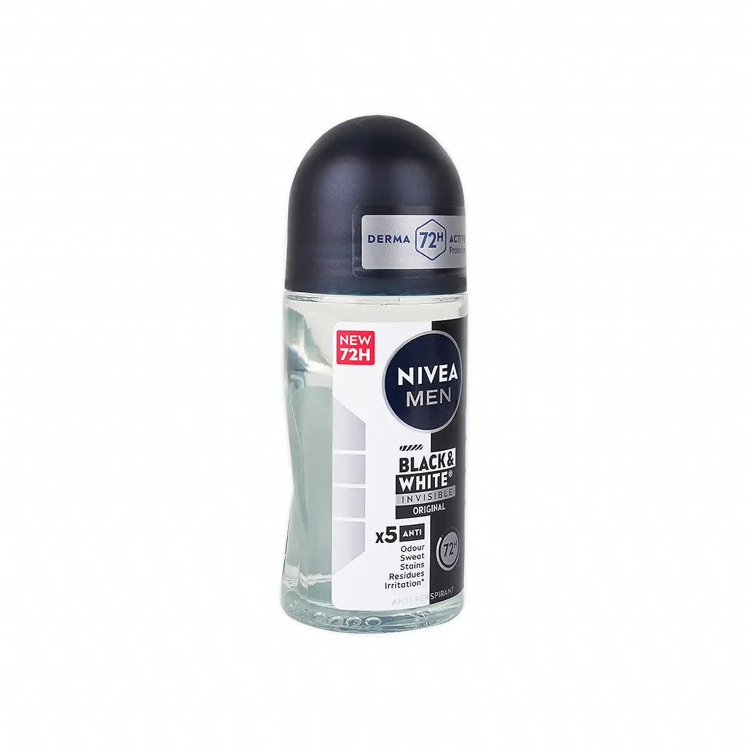 55517-Nivea Men Invisible B&amp;W Deo Roll On 72h 50ml-Original +2