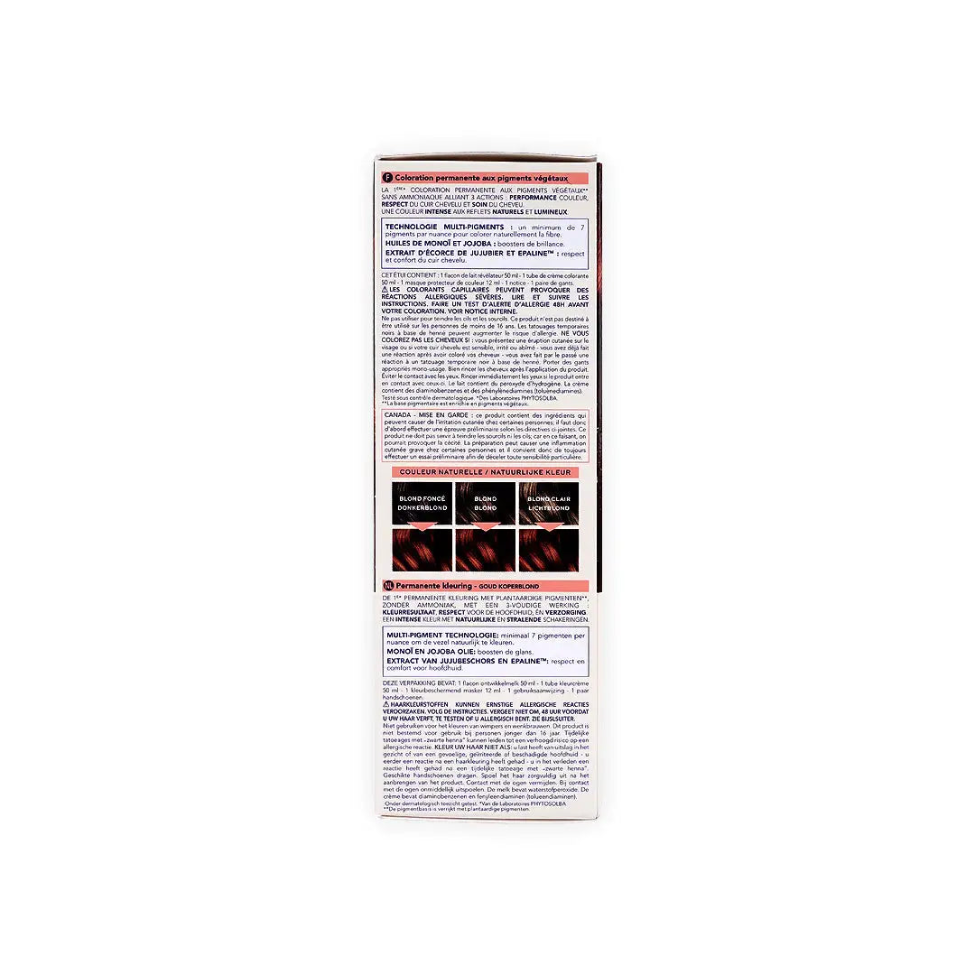 Phyto Permanent Hair Color NO. 7.43 - Golden Copper Blonde