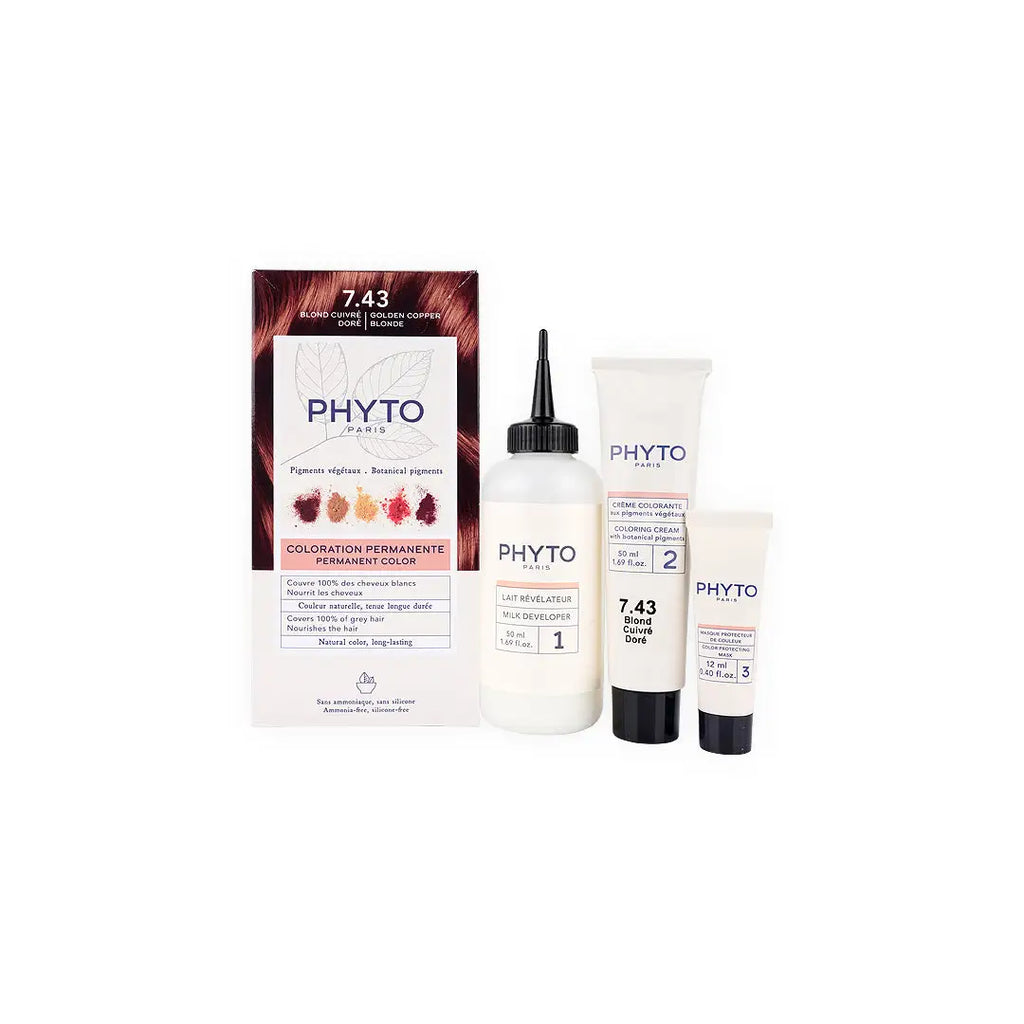 Phyto Permanent Hair Color NO. 7.43 - Golden Copper Blonde