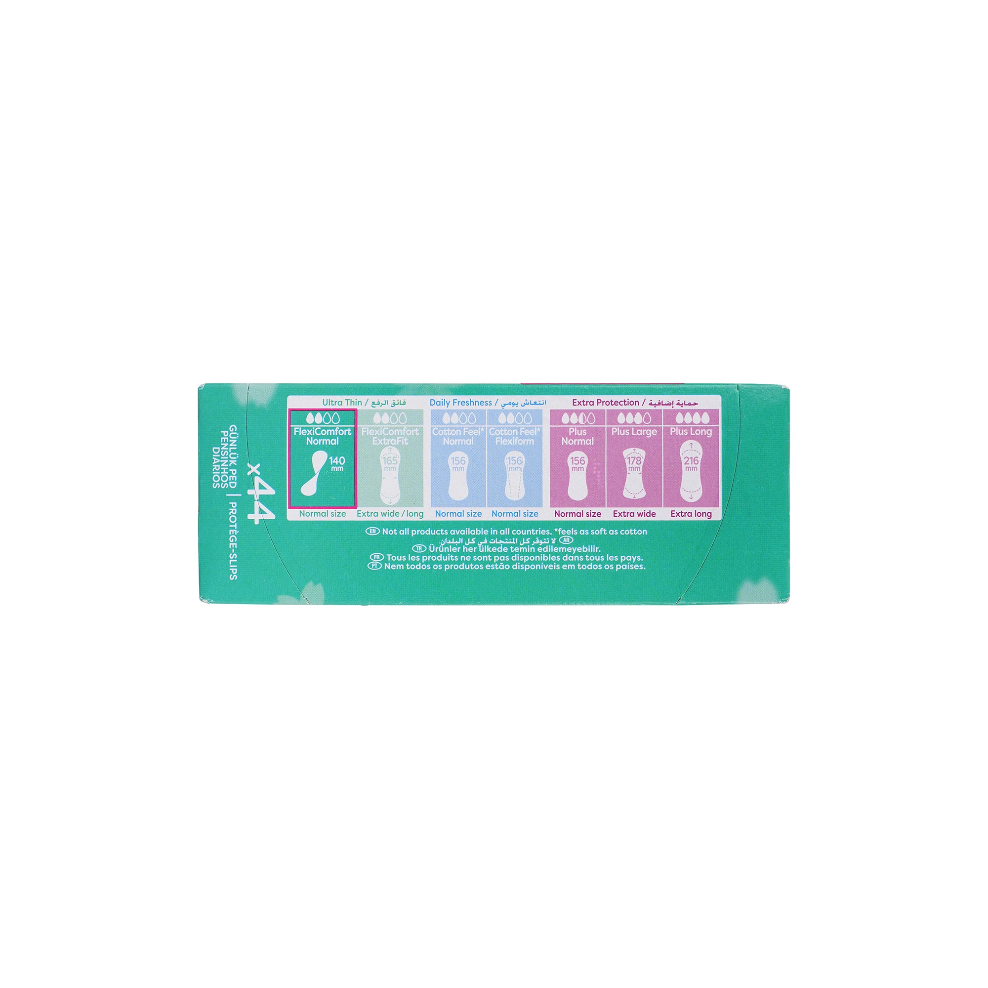 55544-Carefree Flexi Comfort Normal Ultra Thin 44Pc-Delicate Scent +3