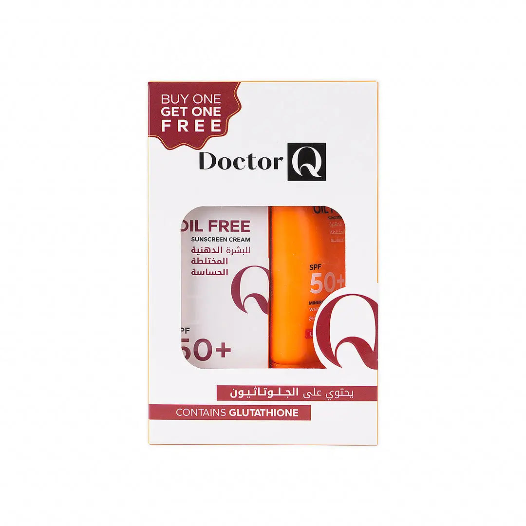 Dr.Q Spf50+Oil Free Sunscreen Cream 50ml 1+1