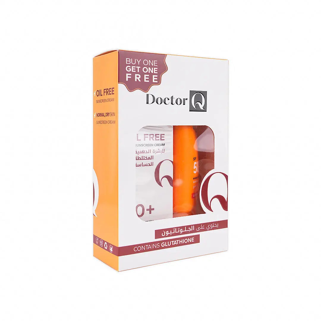 Dr.Q Spf50+Oil Free Sunscreen Cream 50ml 1+1