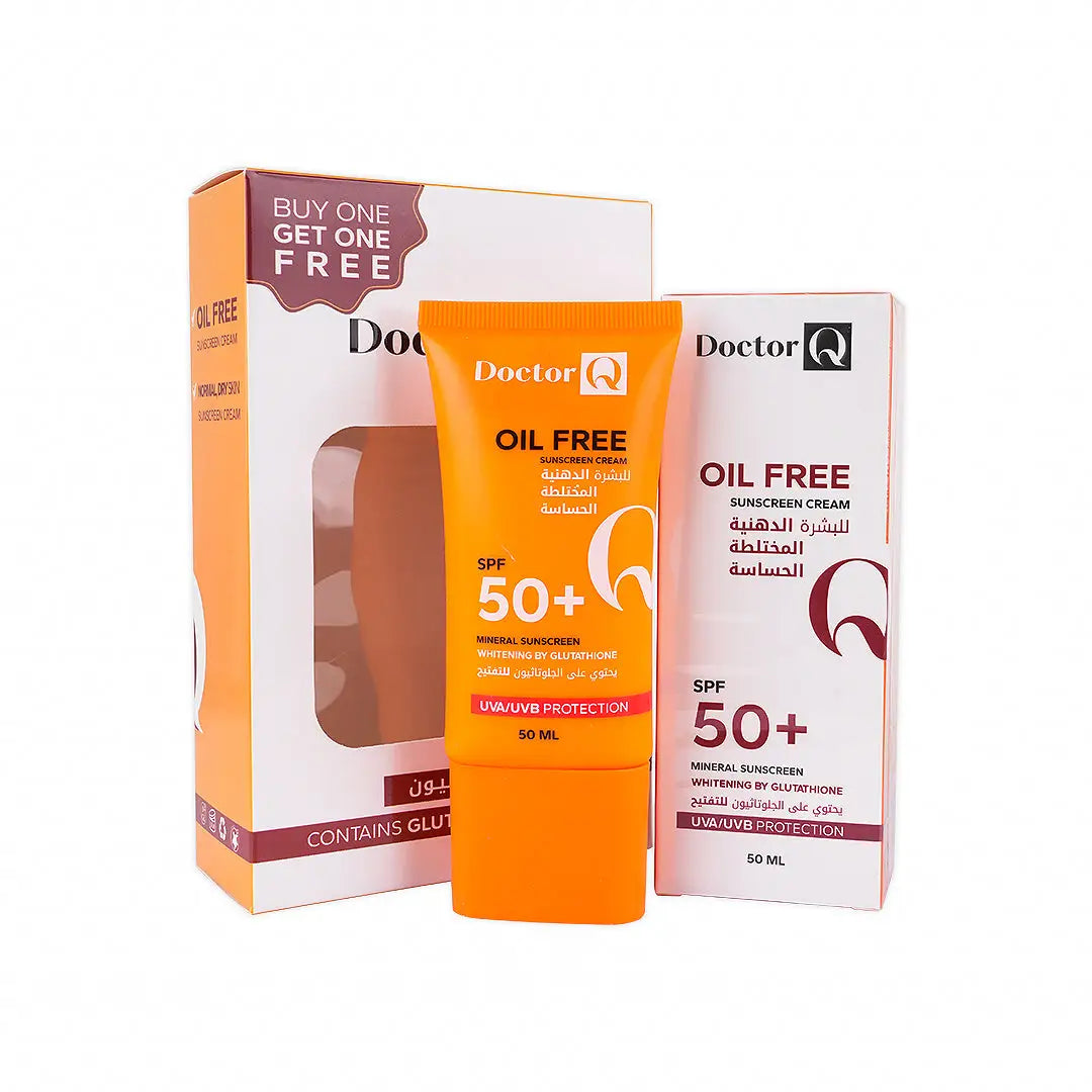 Dr.Q Spf50+Oil Free Sunscreen Cream 50ml 1+1