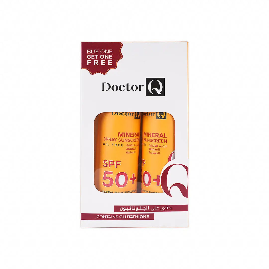 Dr.Q Spf50+ Mineral Spray Sunscreen Oil Free 150ml 1+1