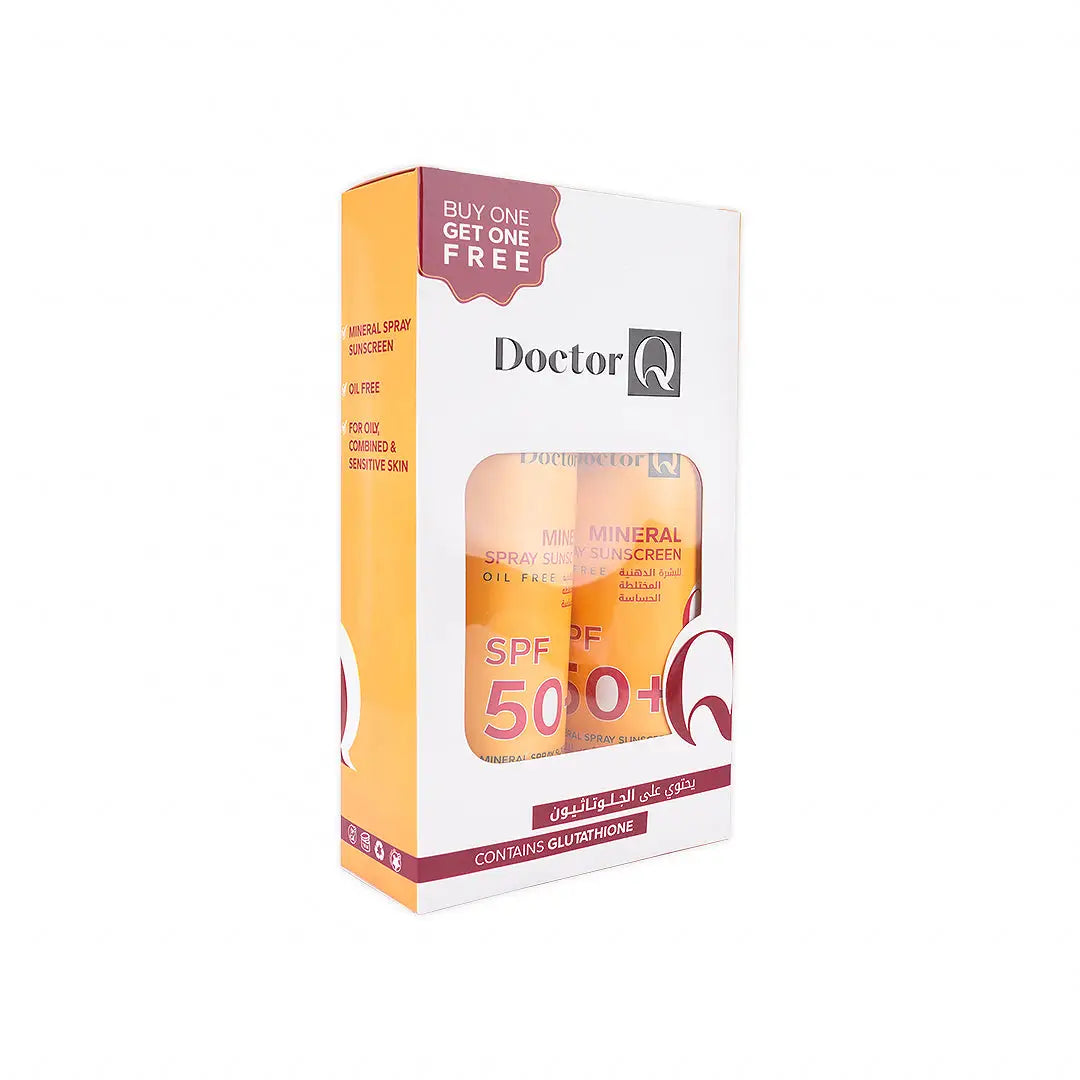 Dr.Q Spf50+ Mineral Spray Sunscreen Oil Free 150ml 1+1