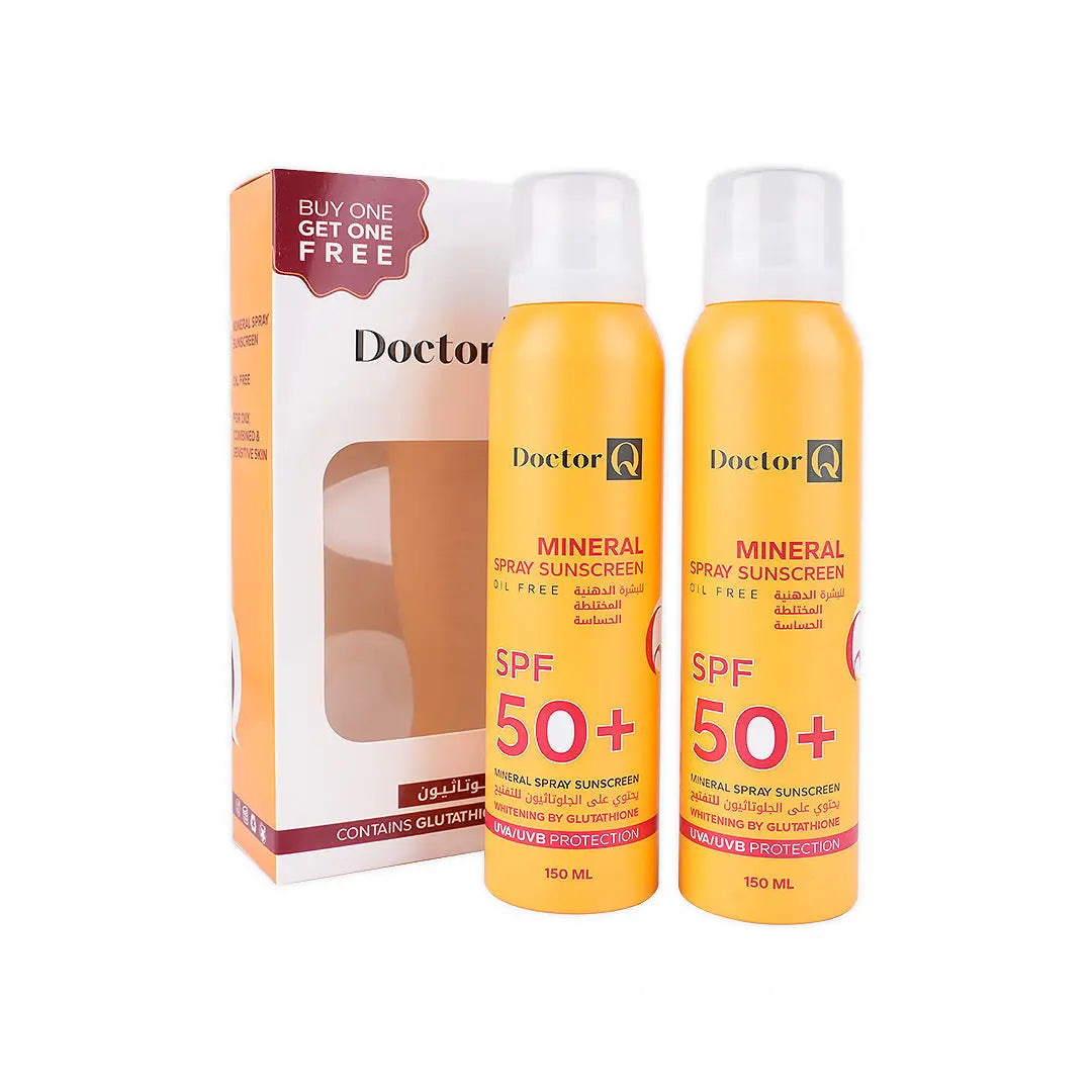 Dr.Q Spf50+ Mineral Spray Sunscreen Oil Free 150ml 1+1