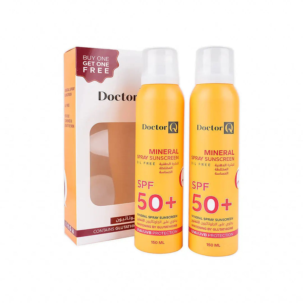 Dr.Q Spf50+ Mineral Spray Sunscreen Oil Free 150ml 1+1